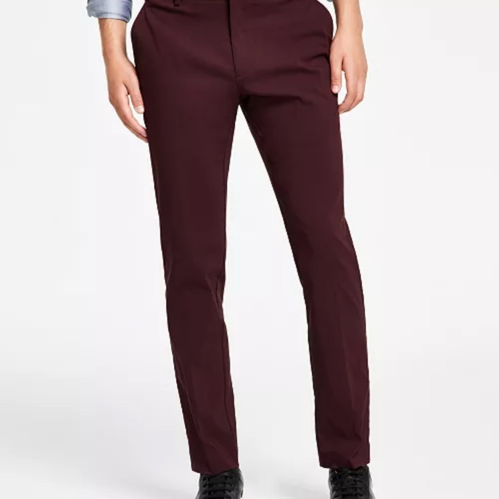 Tommy Hilfiger Men's Burgundy Chinos